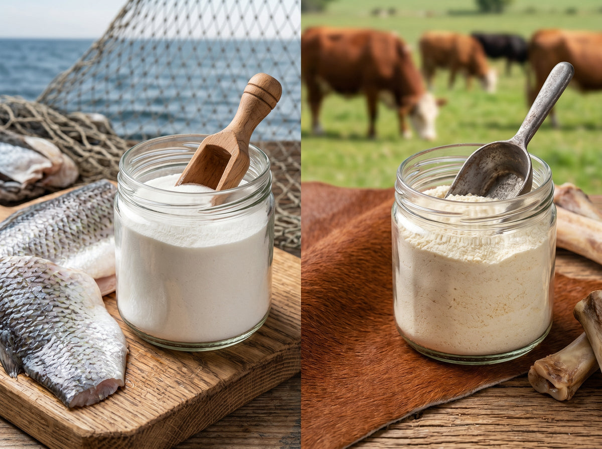 Colágeno marino vs. hidrolizado bovino: ¿cuál elegir según tu objetivo?