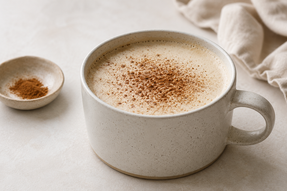 Chai Latte saludable: receta con leche vegetal y stevia