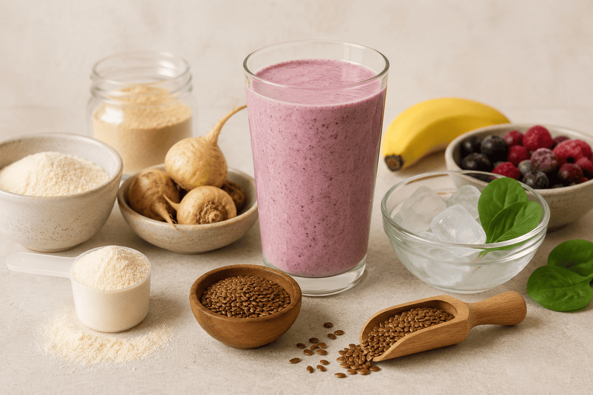 ¿Qué suplementos añadir a tus batidos? Colágeno, maca, linaza y más
