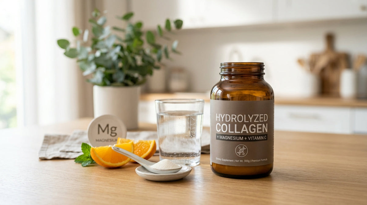 Colágeno con magnesio y vitamina C: beneficios