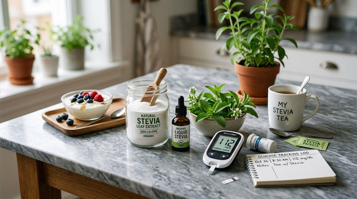 Stevia para diabéticos: índice glucémico cero