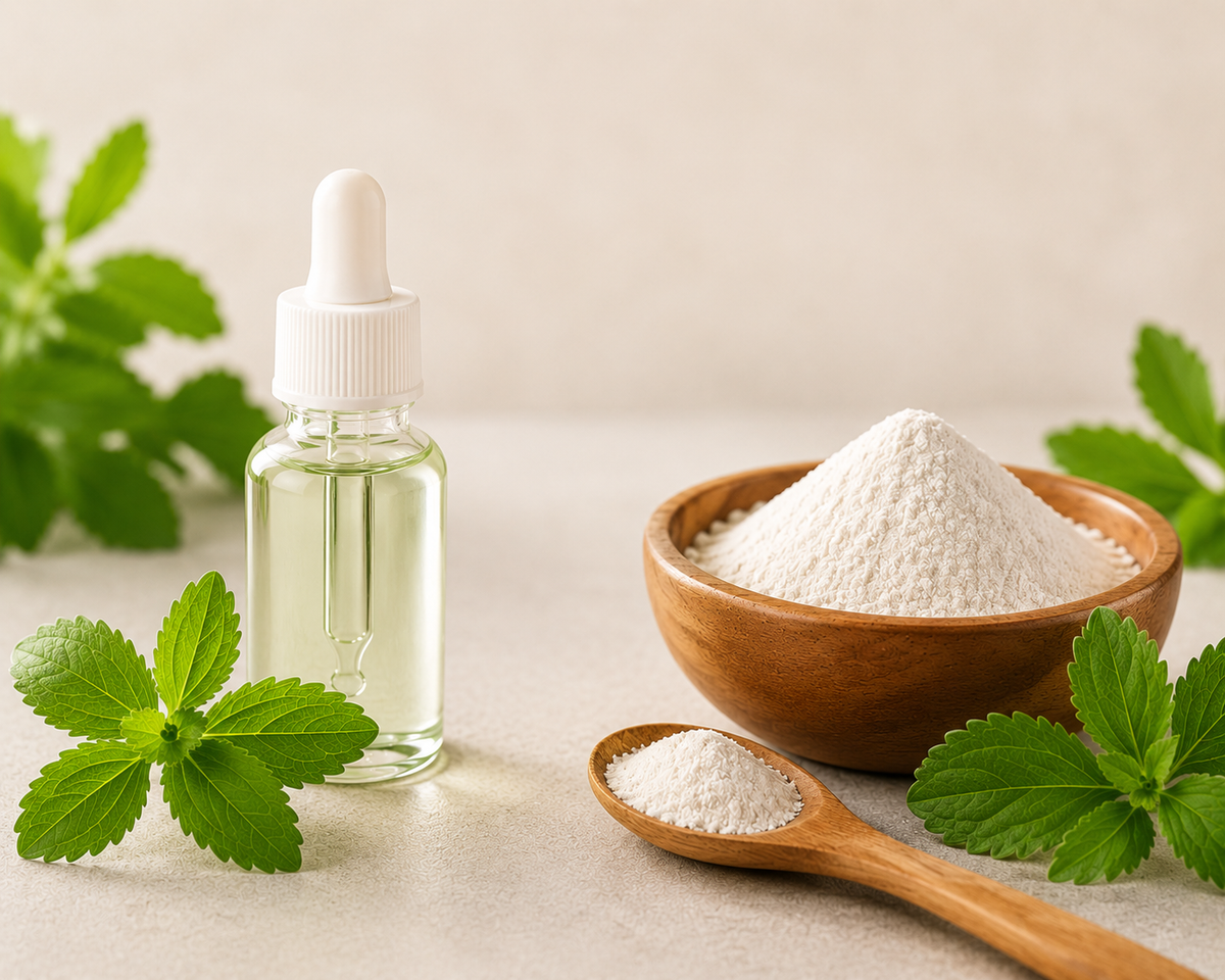 Stevia líquida vs. stevia en polvo: cuál conviene y cómo elegir