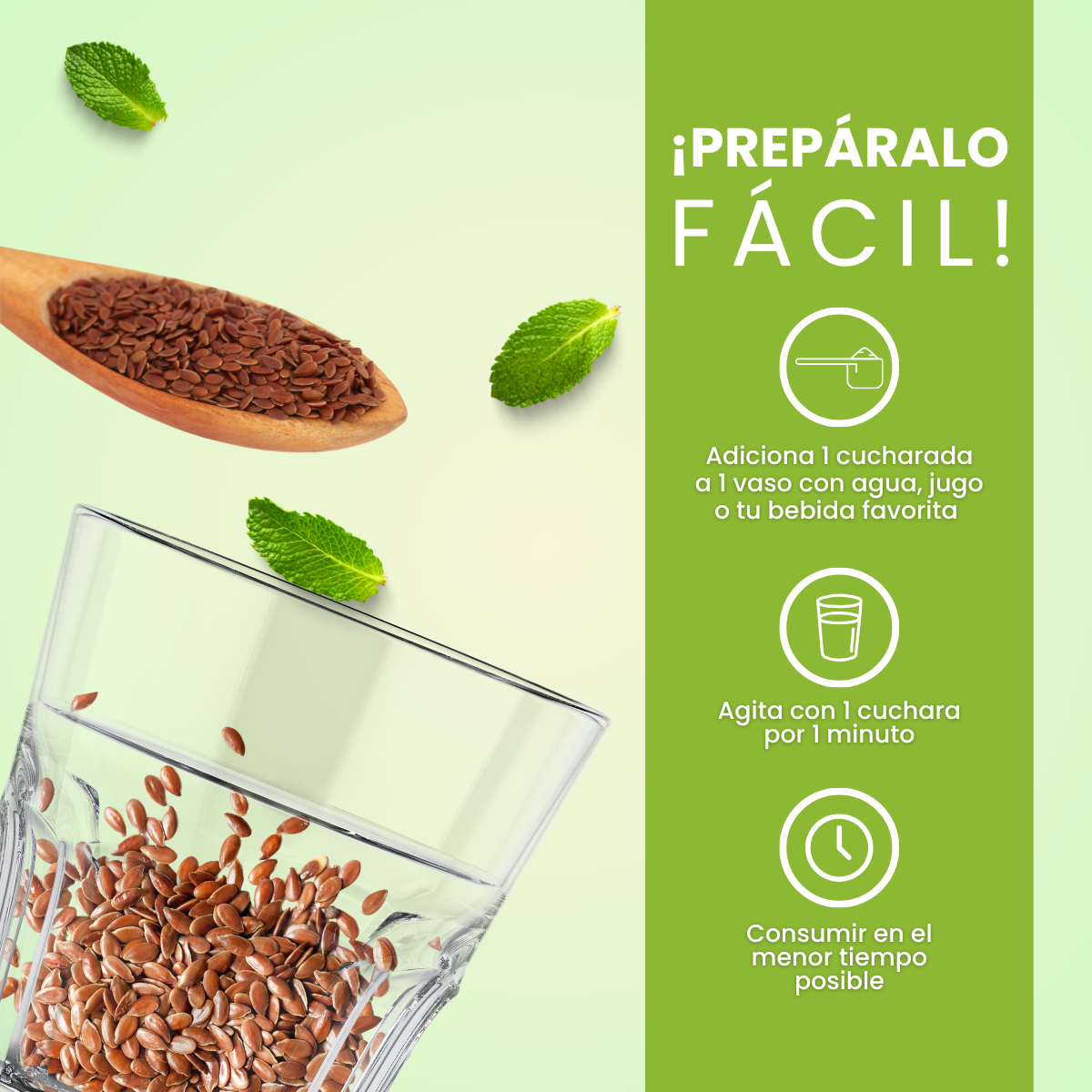 Fibra Linaza + Té Verde Doypack 425 g