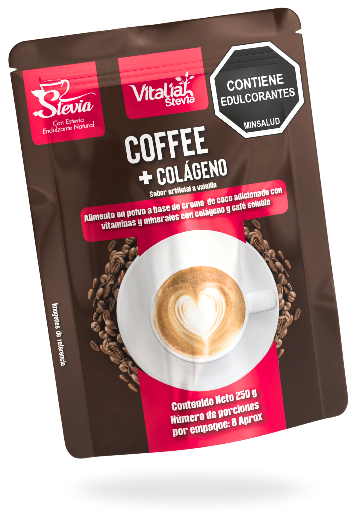 Colágeno hidrolizado Vitaliah sabor chocolate para el cuidado de la piel, cabello, uñas y articulaciones