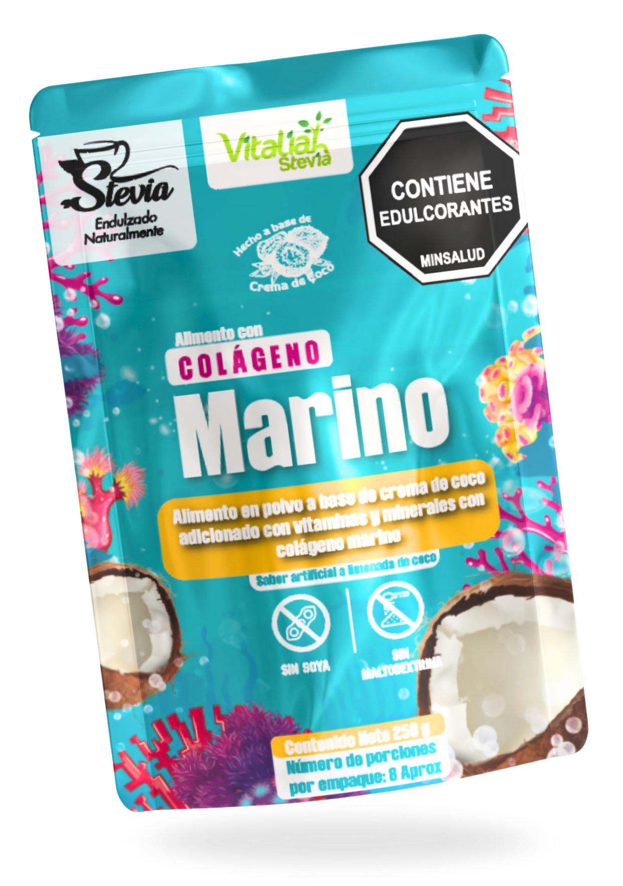 Colágeno hidrolizado Vitaliah sabor vainilla para el cuidado de la piel, cabello, uñas y articulaciones