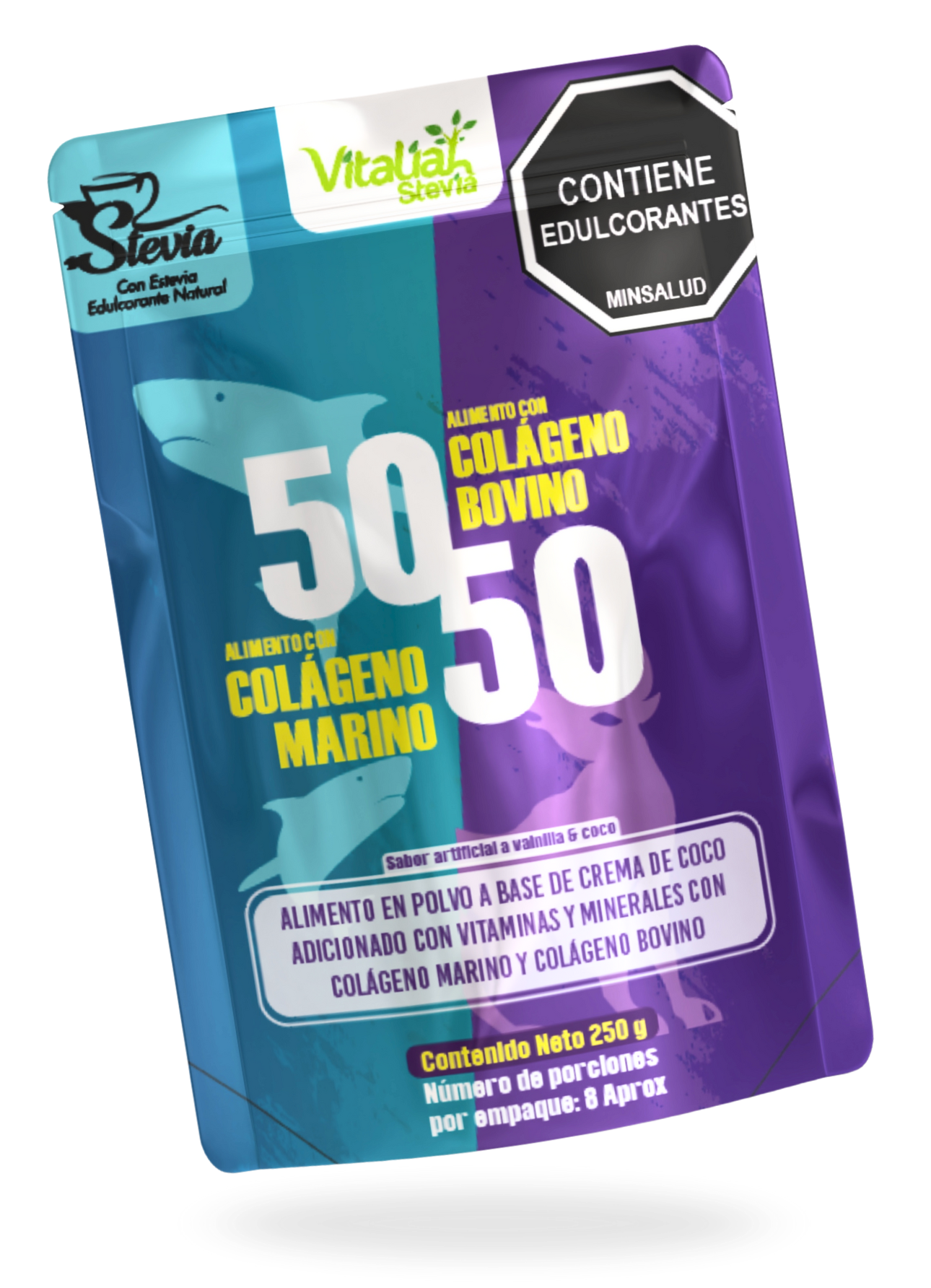 Colágeno hidrolizado Vitaliah marino y bovino para apoyar cabello, piel, uñas y articulaciones