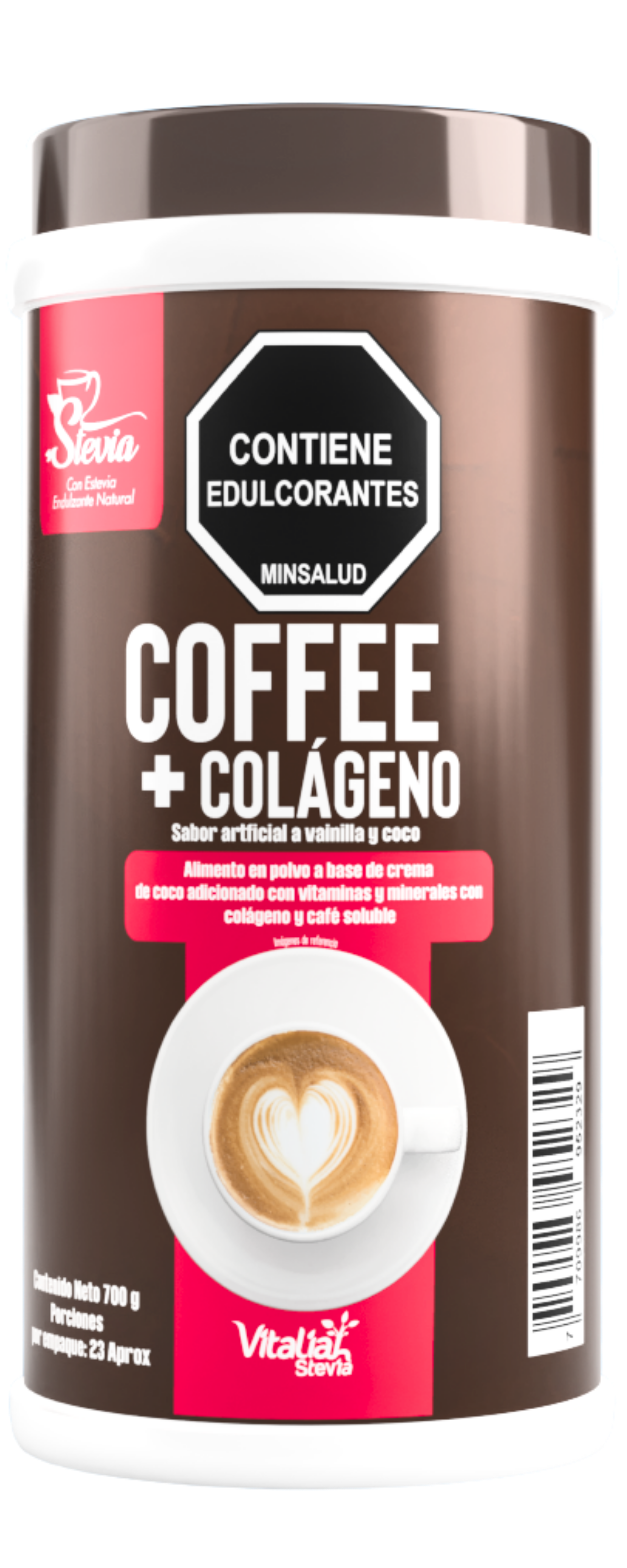 Colágeno hidrolizado Vitaliah sabor chocolate para el cuidado de la piel, cabello, uñas y articulaciones
