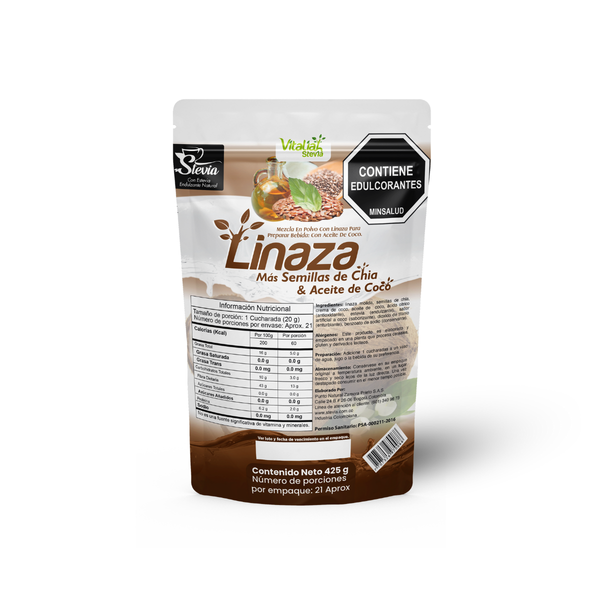 Fibra Linaza + Semillas de Chía + Aceite de Coco Doypack 425 g