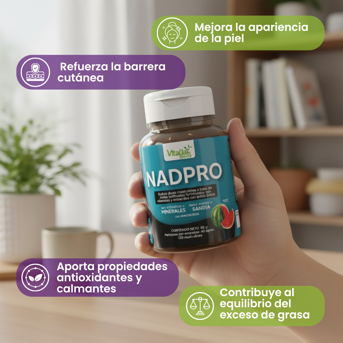 Masticables NADPRO - Niacinamida 120 und