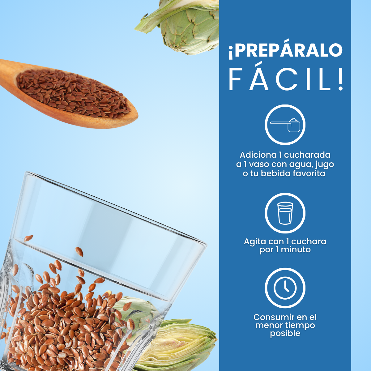 Fibra Linaza + Alcachofa Doypack 425 g