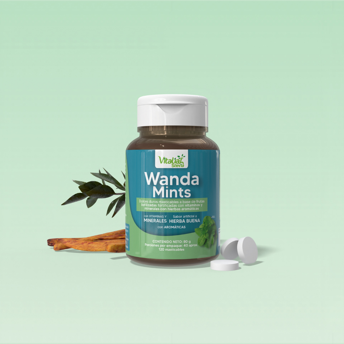 Masticables Wanda Mints - Hierbas Aromáticas 120 und