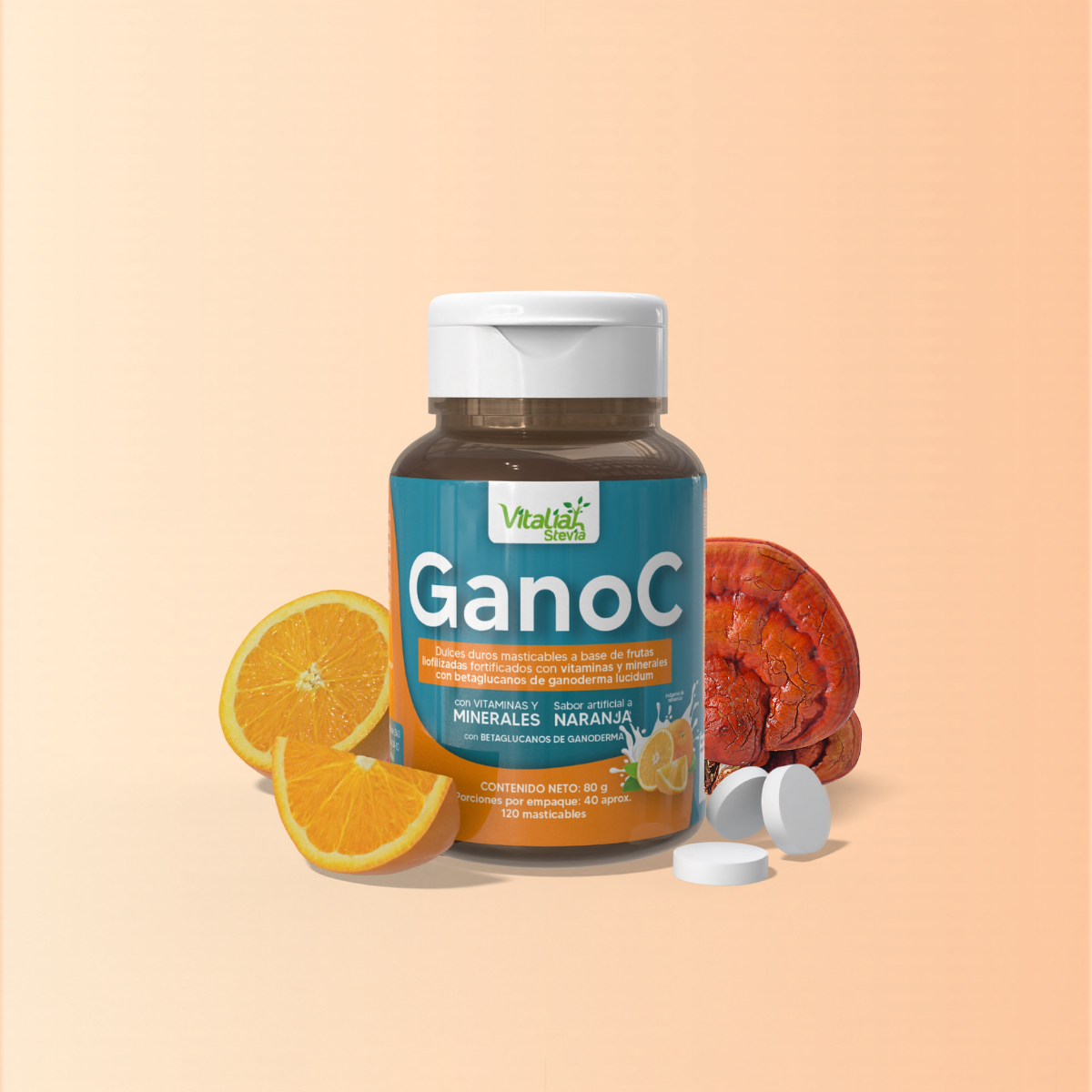 Masticables GanoC -  Ganoderma 120 und