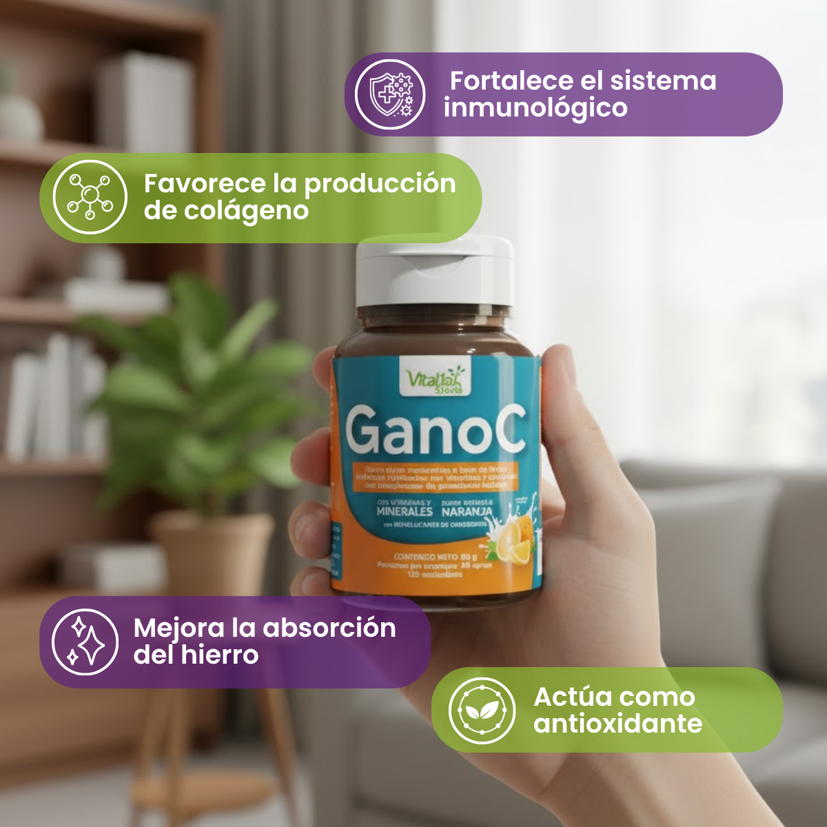 Masticables GanoC -  Ganoderma 120 und
