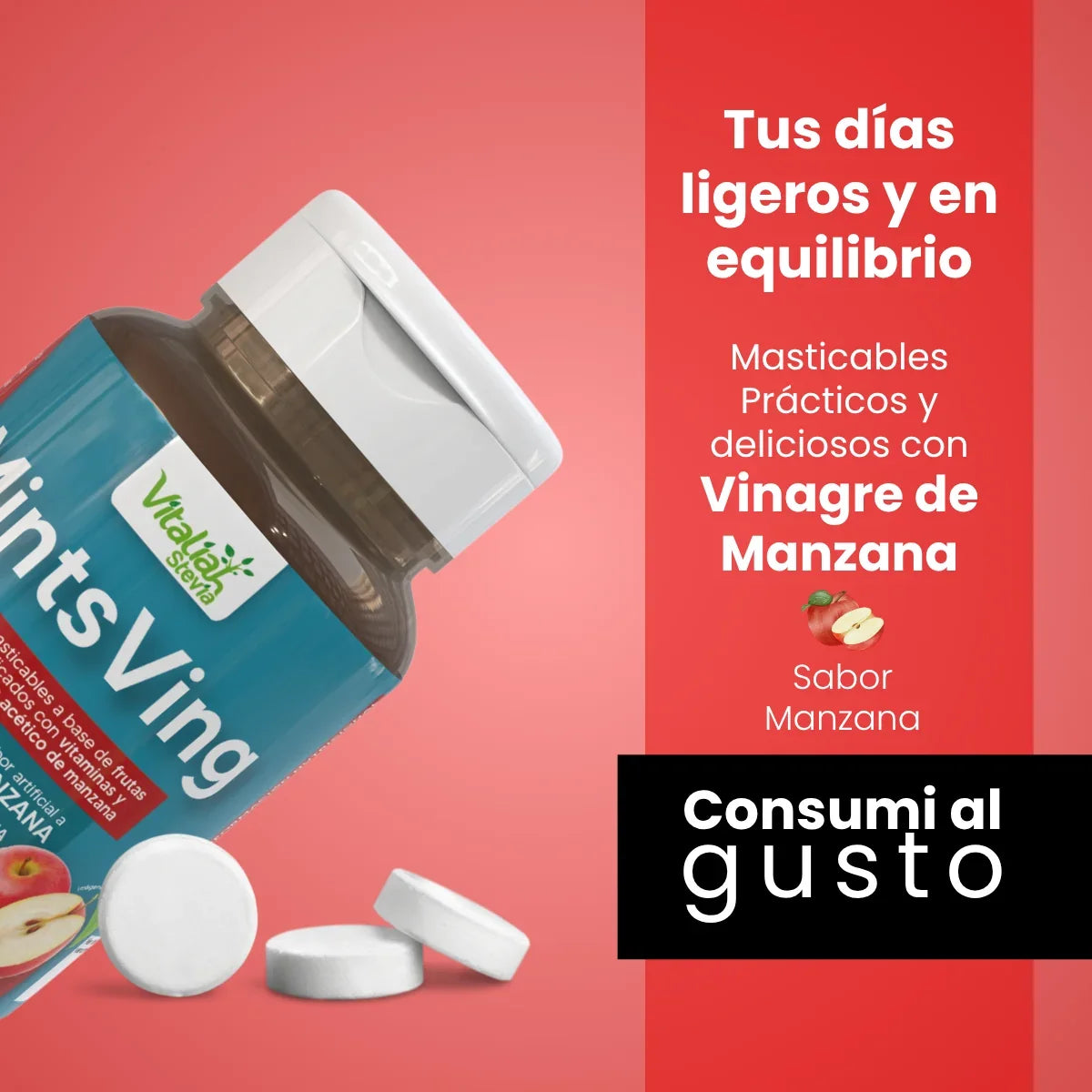 Masticables MintsVing - Vinagre de Manzana 120 und