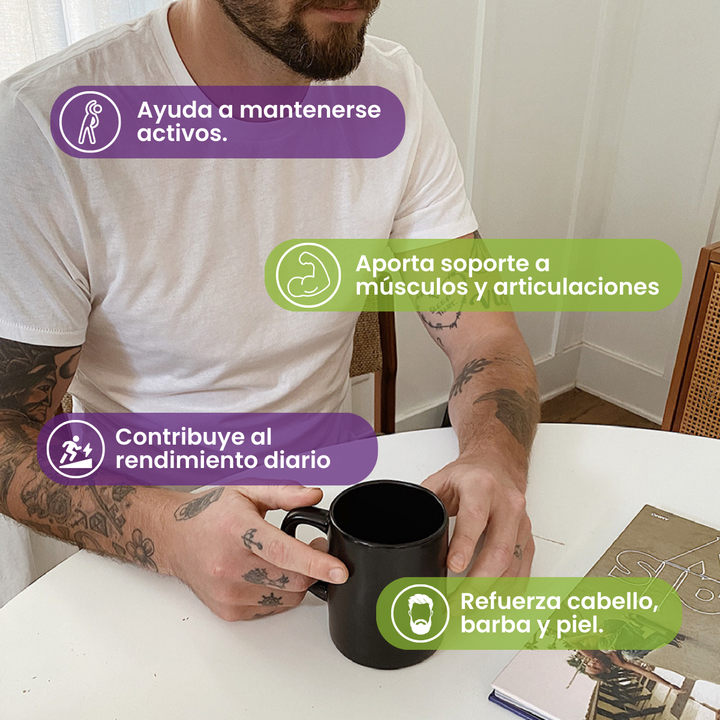 Batido Colla Men | Colágeno para Hombres - 700g - Vitaliah Stevia -Alimentos saludables
