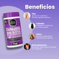 Batido Colágeno Vainilla 700 g - Vitaliah Stevia -Alimentos saludables
