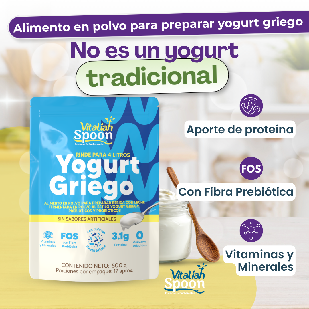 Yogurt Griego Vitaliah en Polvo - 500g