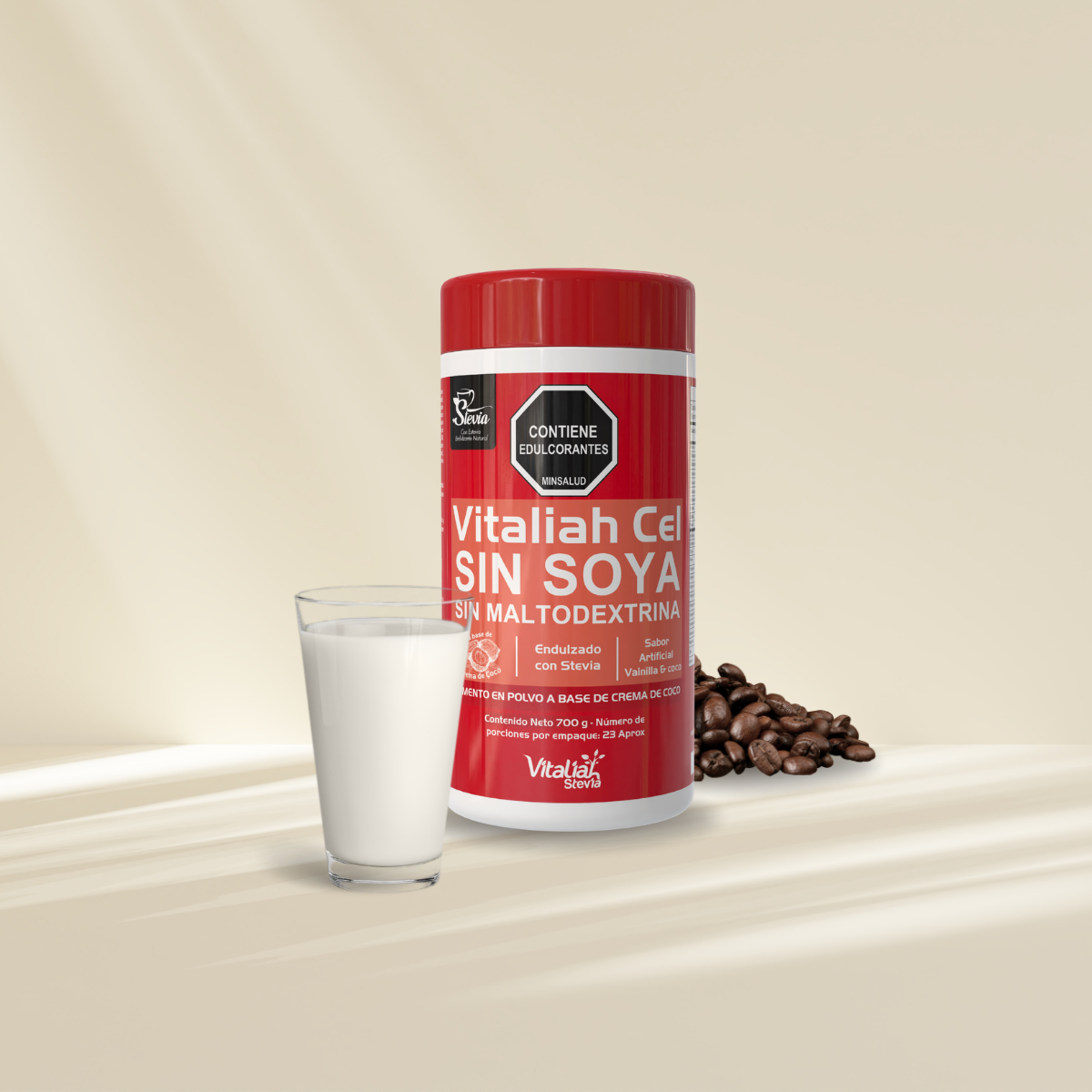 BATIDO VITALIAH CEL 700 G - Vitaliah Stevia -Alimentos saludables
