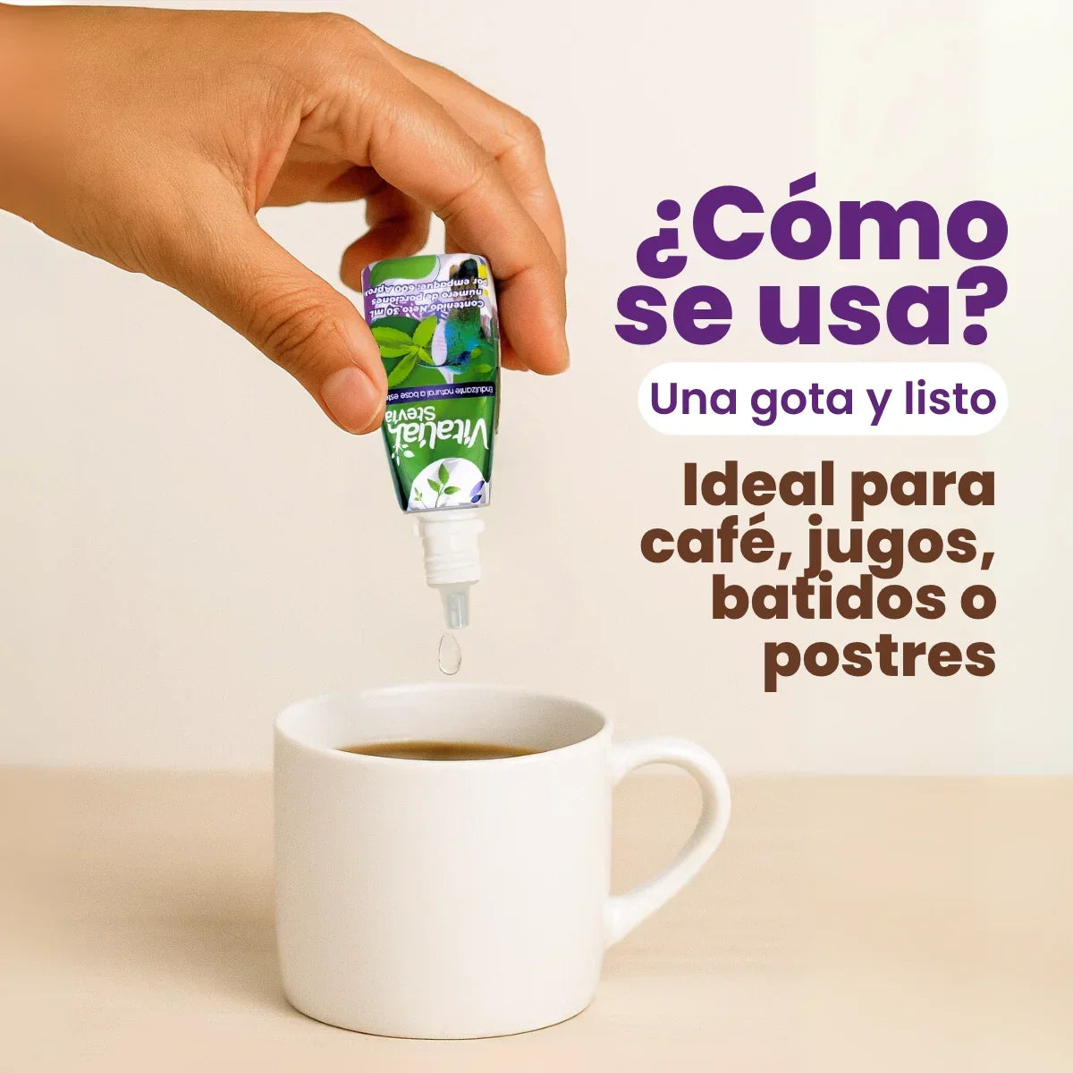 Stevia Liquida Vitaliah Gotero x 30 ml + 10 ml - Vitaliah Stevia -Alimentos saludables
