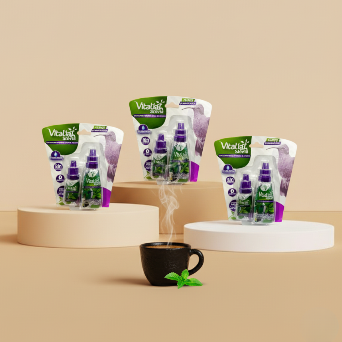 Combo 3 Goteros - Vitaliah Stevia -Alimentos saludables
