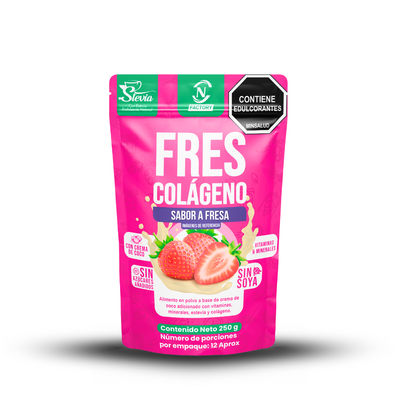 Frescolágeno Fresa - Nutrition Factory - Vitaliah Stevia -Alimentos saludables