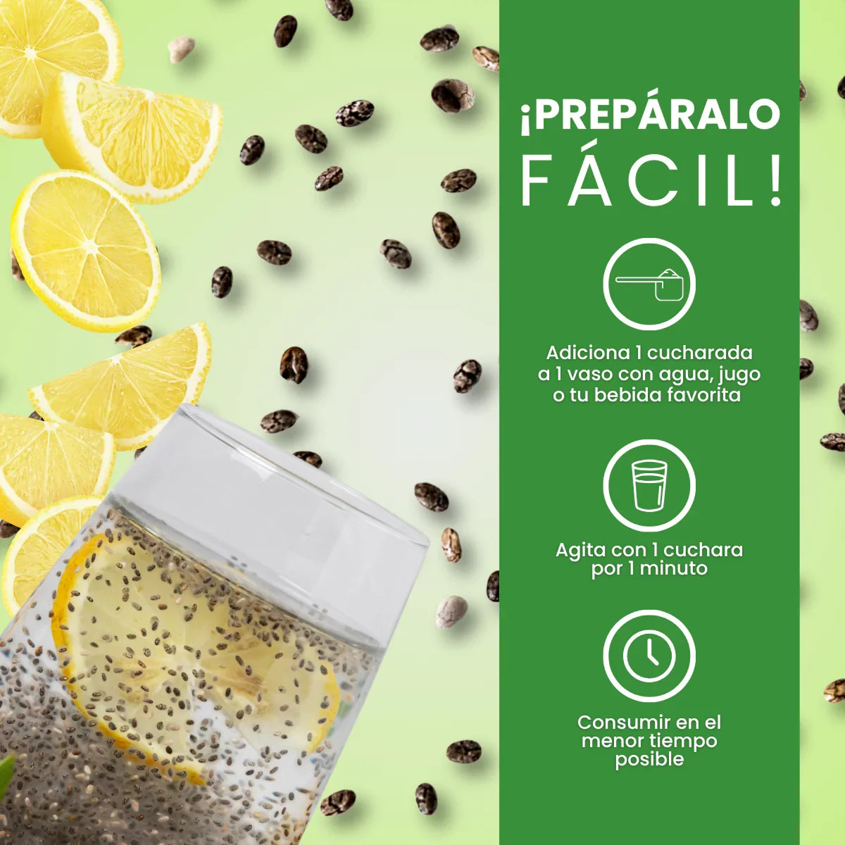 Kit QB Vitaliah 2.0 (2 Fibras Linaza Chía & Limón + Watervía Kiwi + IceTevia + Mentas Stevia Mints HB) + Gotero Stevia 10 mL