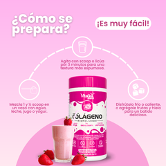 Batido Colágeno Fresa con Uva Liofilizada 700 g