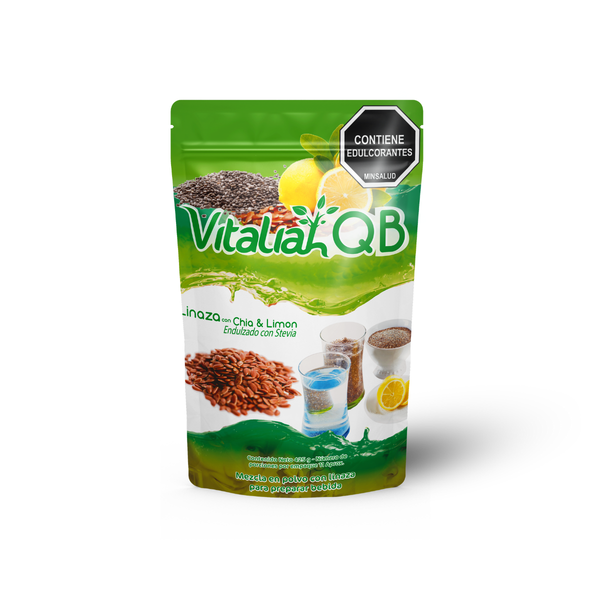 Fibra QB Linaza + Chia + Limon Doypack 425 g