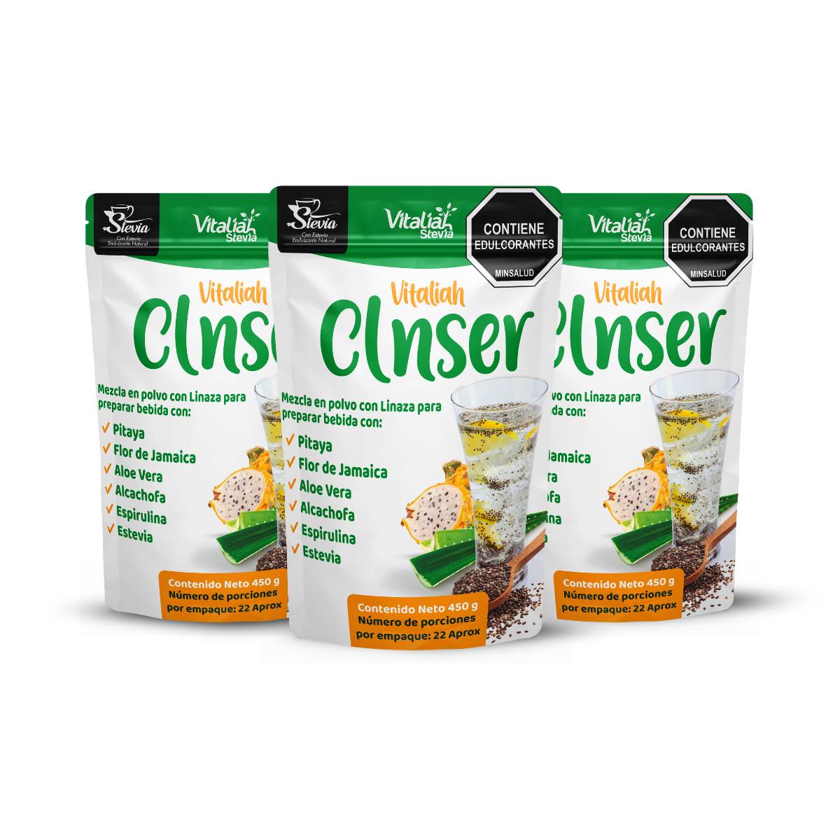 Fibra Linaza Clnser Doypack 450 g