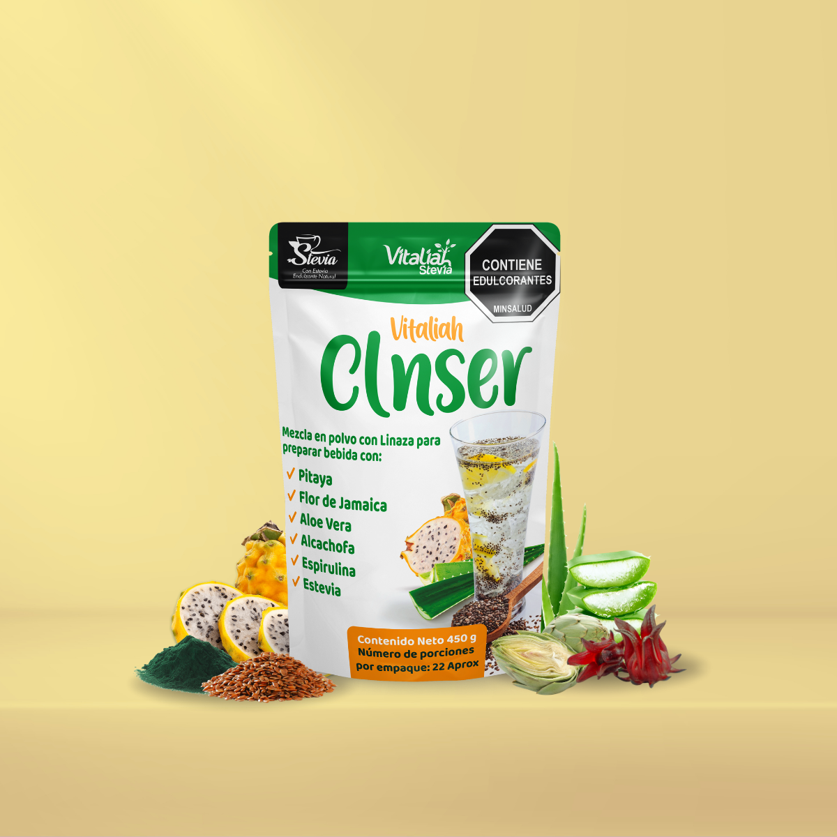Fibra Linaza Clnser Doypack 450 g