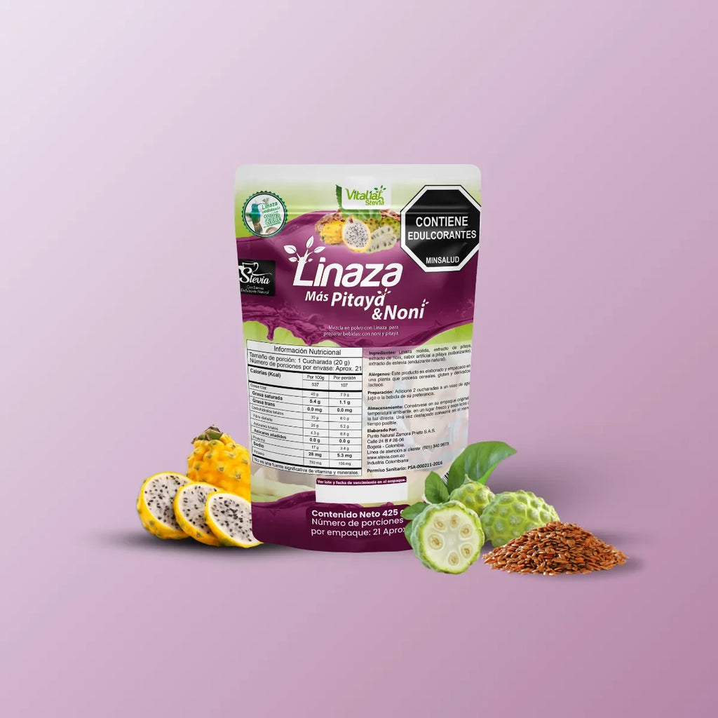 Linaza con pitaya y noni doypack digestivo 425g – Vitaliah