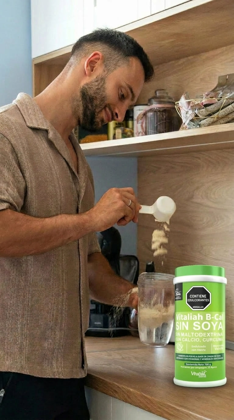 bebida vitaminica con calcio b-cal sabor a vainilla