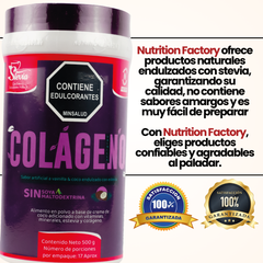COLÁGENO VAINILLA - 500g - NUTRITION FACTORY - Vitaliah Stevia -Alimentos saludables