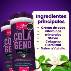 COLÁGENO VAINILLA - 700g - NUTRITION FACTORY - Vitaliah Stevia -Alimentos saludables
