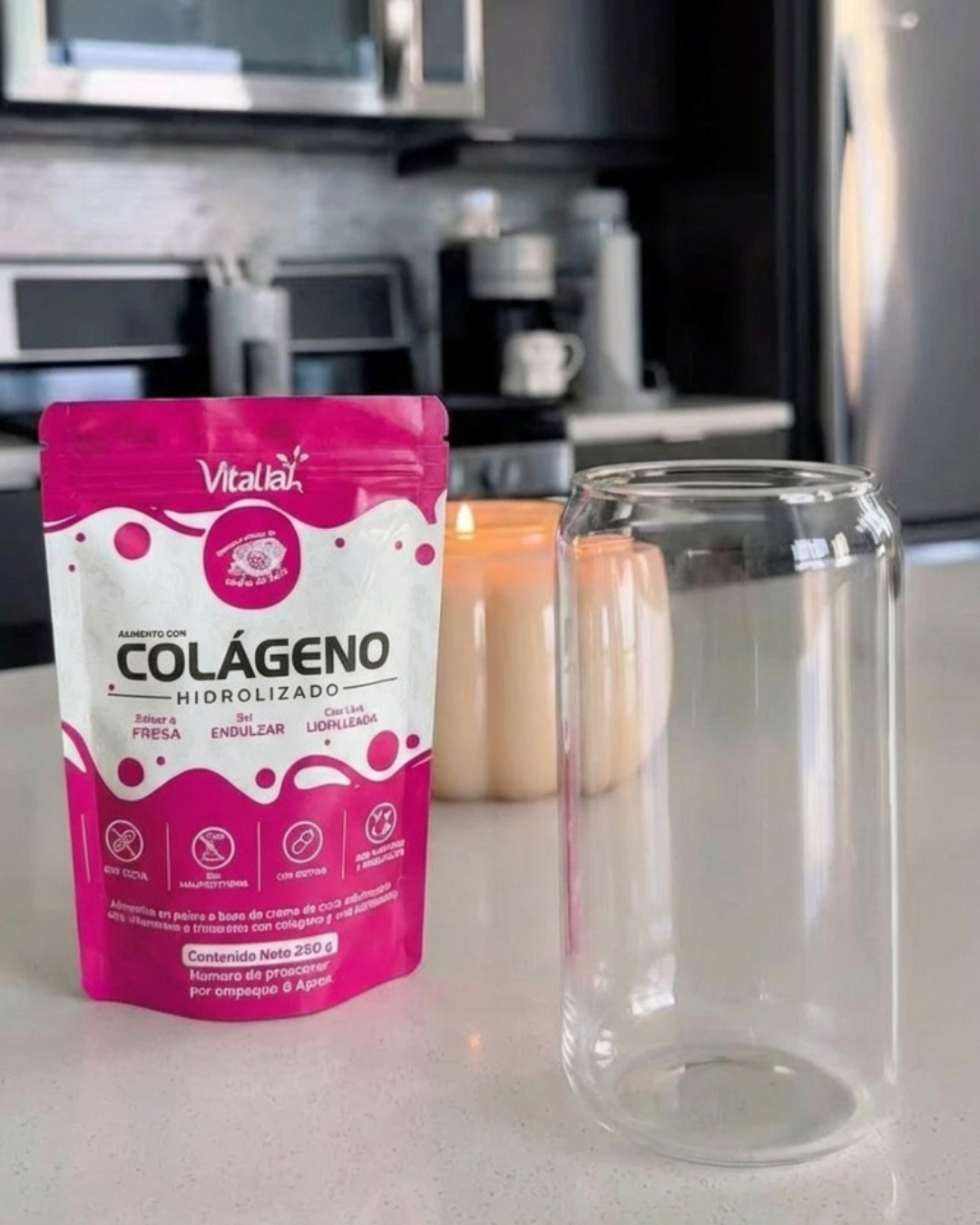 Colágeno de Fresa con resveratrol