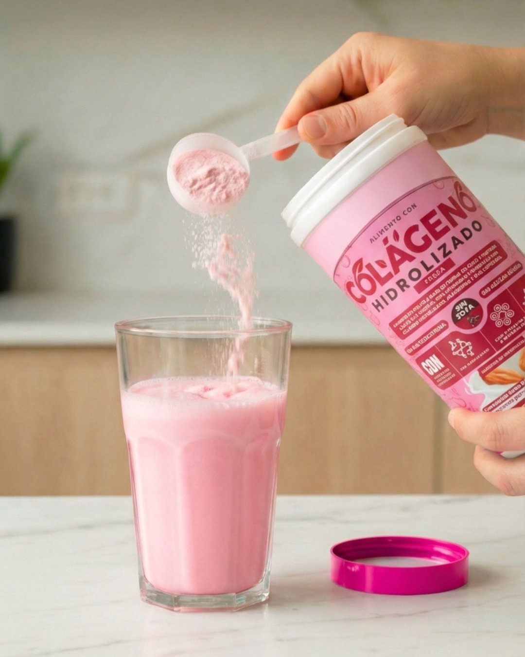 Preparación de colágeno hidrolizado para el gym