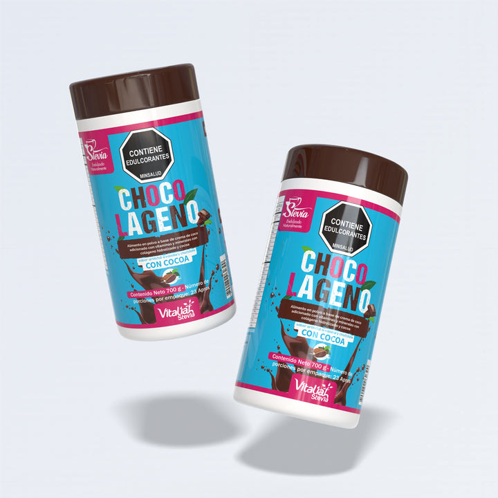 Batido Chocolageno Vitaliah - X700 g - Vitaliah Stevia -Alimentos saludables
