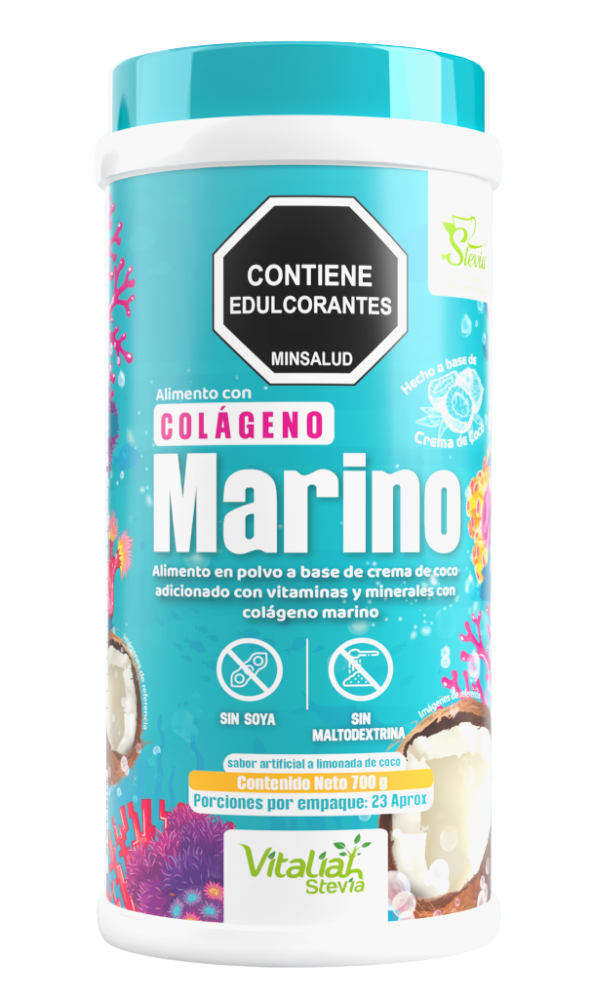 Colágeno hidrolizado Vitaliah con uva liofilizada antioxidante para el cuidado de la piel