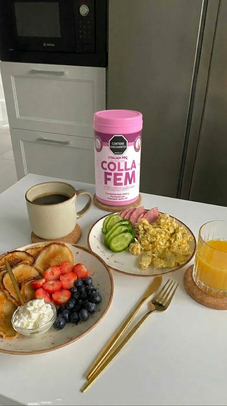 Preparación de colágeno hidrolizado sabor chocolate para el desayuno