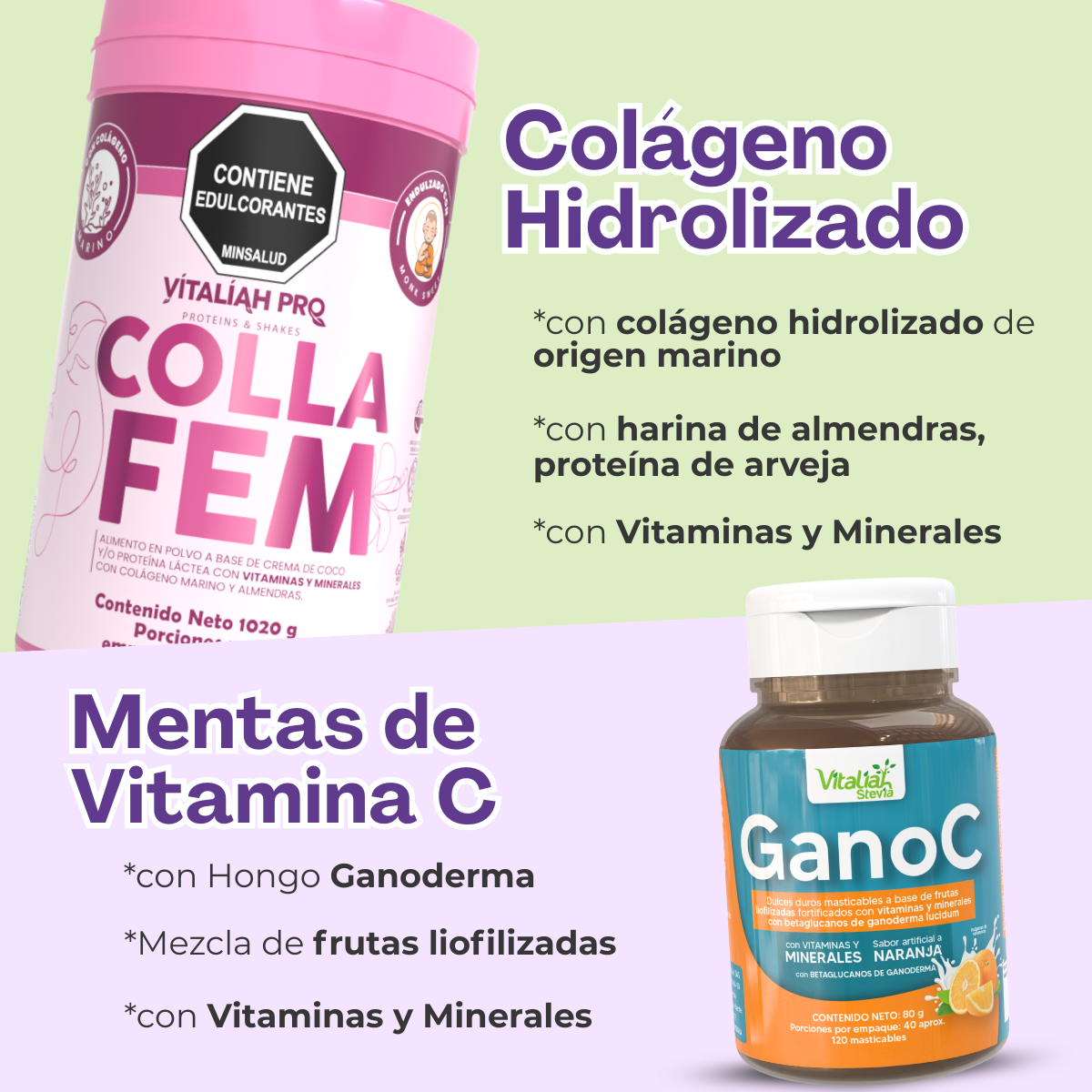 Colágeno hidrolizado mas vitamina C