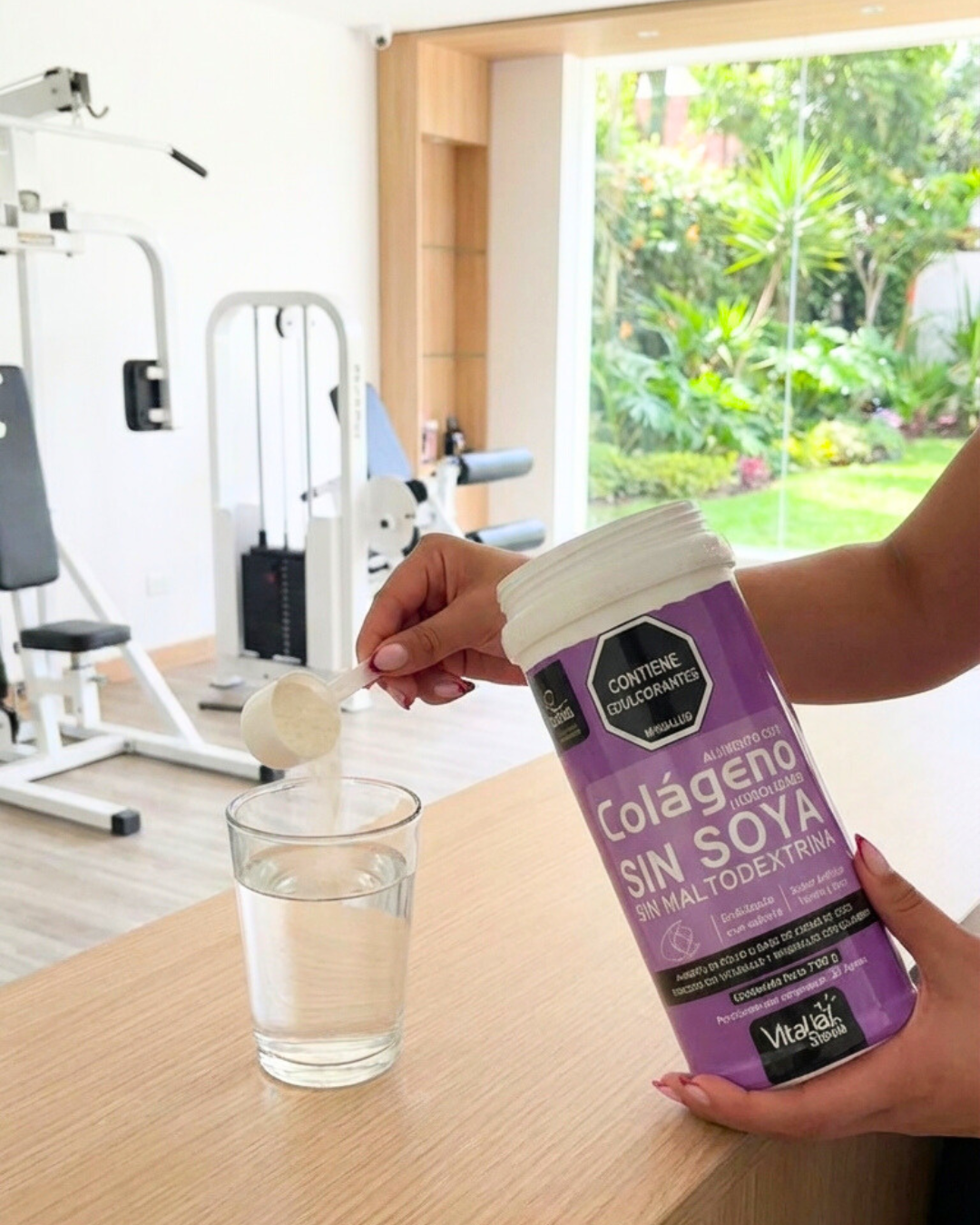 Preparación de colágeno hidrolizado sabor vainilla