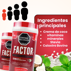 FACTOR - 500g - NUTRITION FACTORY - Vitaliah Stevia -Alimentos saludables