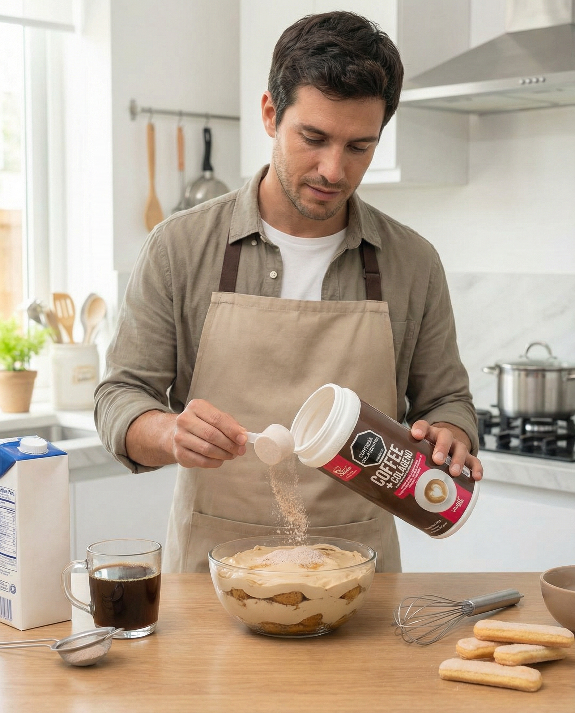 Preparación de colágeno hidrolizado como postre