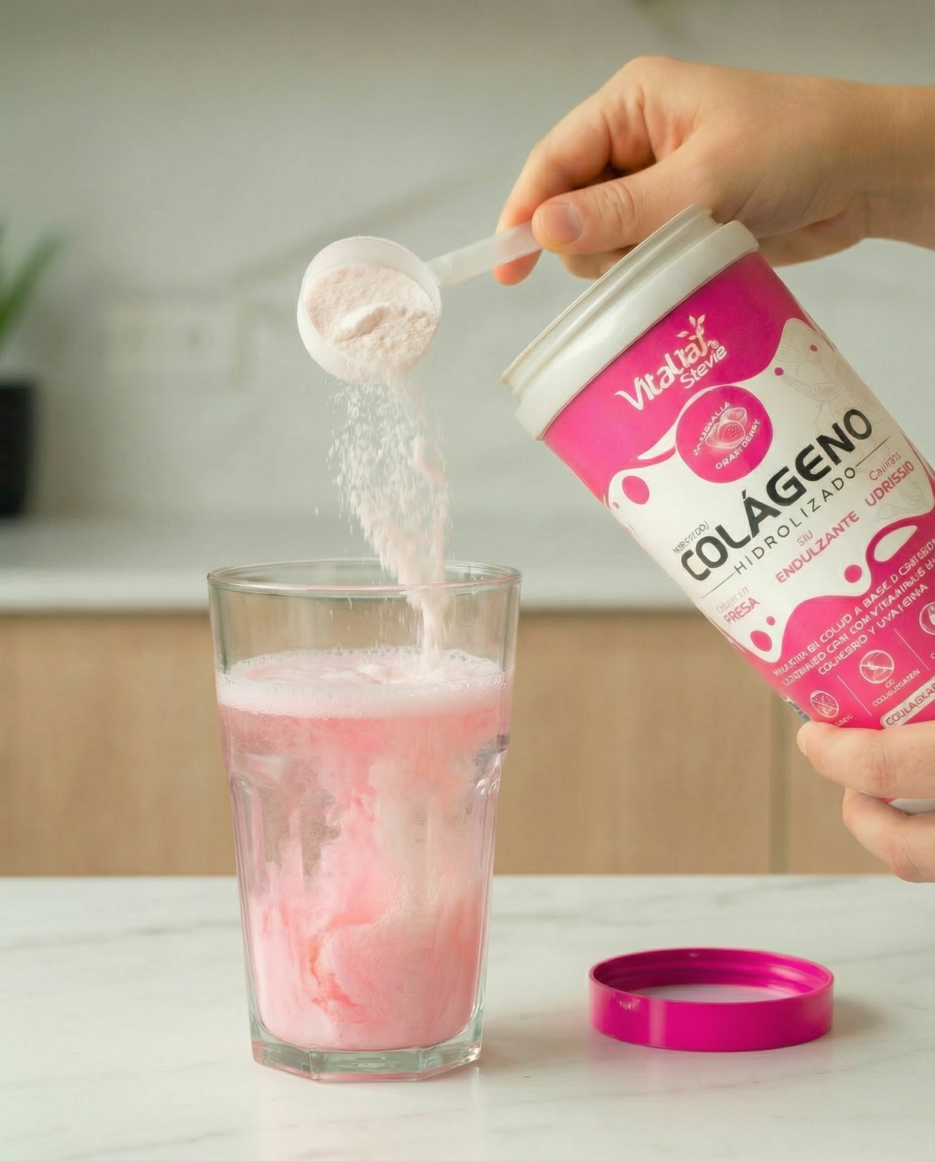 Colágeno de Fresa con resveratrol