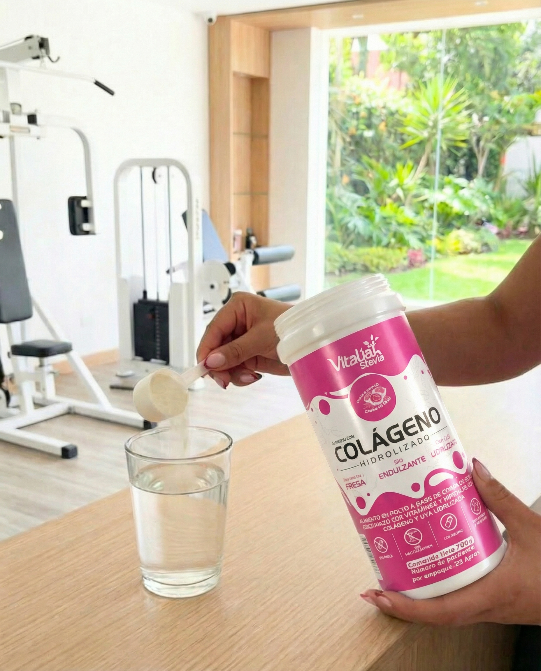 Preparación de colágeno hidrolizado para el gym