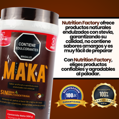 MAKA - 500g - NUTRITION FACTORY - Vitaliah Stevia -Alimentos saludables