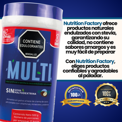 MULTI - 500g - NUTRITION FACTORY - Vitaliah Stevia -Alimentos saludables