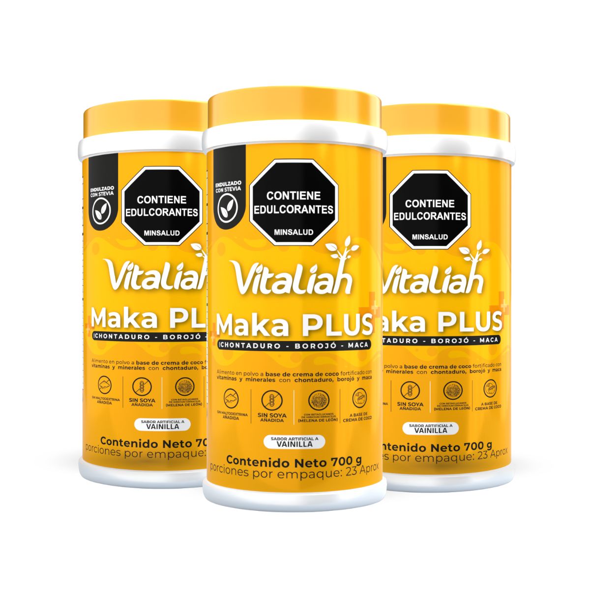 Batido Maka+Plus con Maca + Chontaduro + Borojó - 700 g