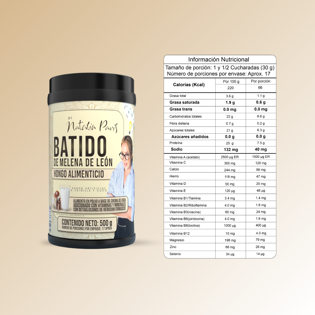 Batido Melena de León by Natalia Paris 500 g
