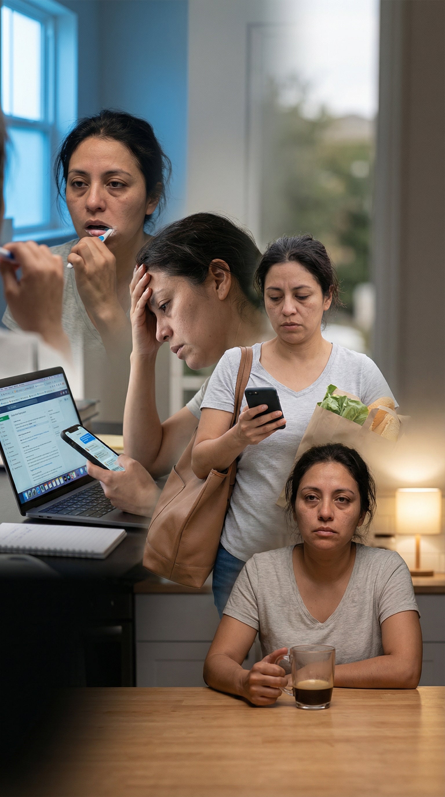 - Trabajas.
- Resuelves.
- Cuidas.
- Trasnochas.
Y aunque sigues funcionando…
el estrés, el cansancio y la falta de descanso se notan.
- Tu piel lo muestra.
- Tu energía baja.
- Tu cuerpo lo siente.
No necesitas hacer más.
Necesitas apoyo.